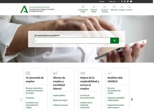 foto de Servicio Andaluz de Empleo estrena nueva página Web