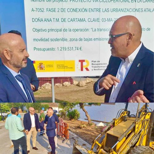 foto de El subdelegado del Gobierno visita las obras que se están acometiendo en Cártama con cargo al PFEA