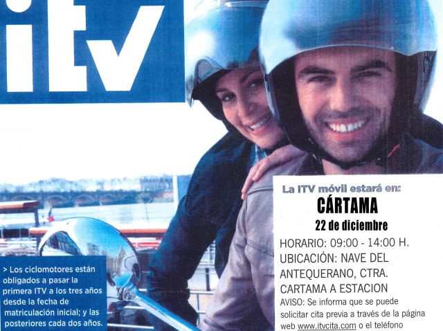 foto de El próximo 22 de diciembre, la ITV móvil estará instalada en Cártama