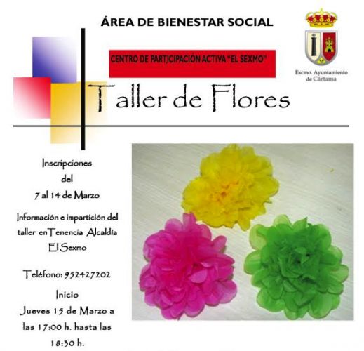 foto de El CPA de El Sexmo organiza un taller de flores de papel