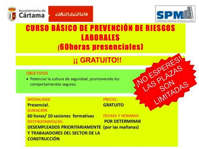 foto de Curso básico gratuito en materia de Prevención de Riesgos Laborales