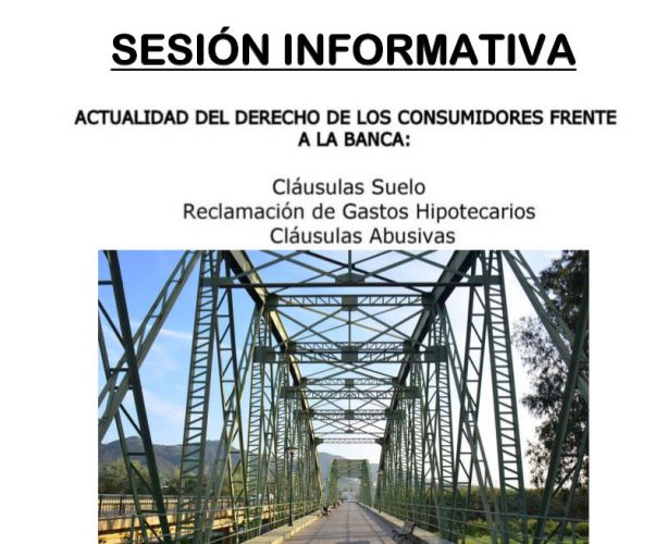 foto de Sesión informativa sobre claúsulas suelo