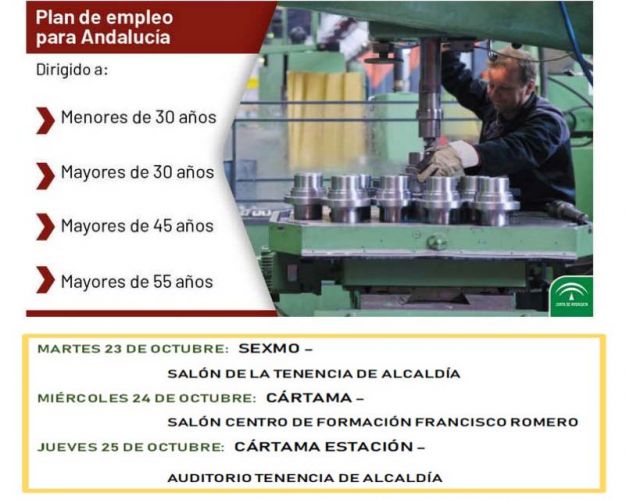 foto de Sesiones informativas sobre los programas de empleo de la Junta de Andalucía