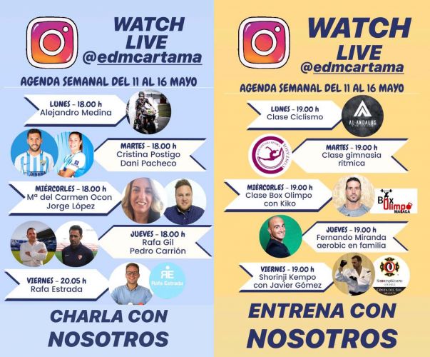 foto de Charlas y actividades online con motivo del evento solidario EDMCARTAMAENCASA