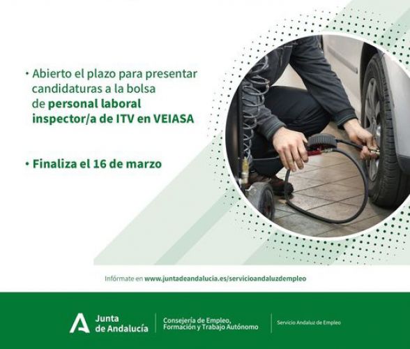 foto de Mañana finaliza el plazo para la bolsa de personal laboral para inspectores/as de (ITV)