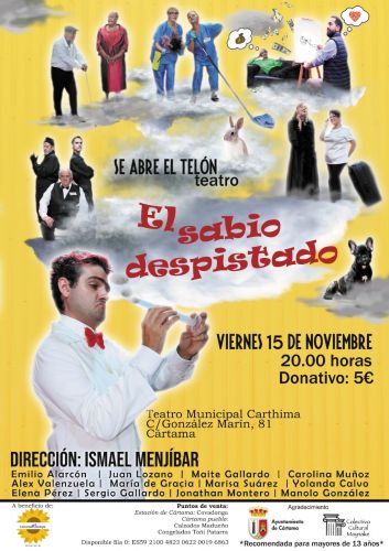 foto de El Teatro Carthima acogerá la obra “El sabio despistado” a beneficio de la asociación Cártama Incluye