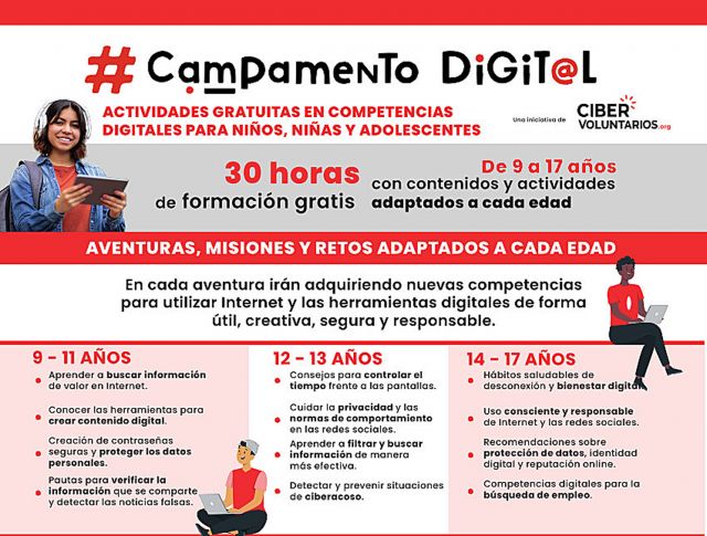 foto de Campamento Digital dirigido a adolescentes en Semana Blanca