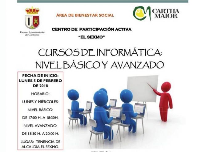 foto de El Centro de Participación Activa de El Sexmo organiza dos cursos de informática