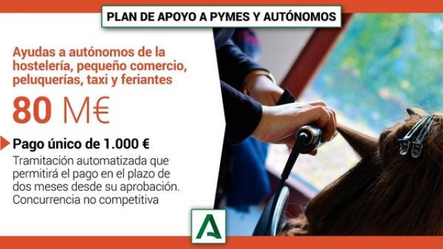 foto de Ayudas de 1.000 euros para autónomos de hostelería, comercio, peluquerías, taxi y feriantes