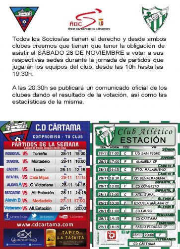 foto de Fin de semana importante para los 2 clubes cartameños