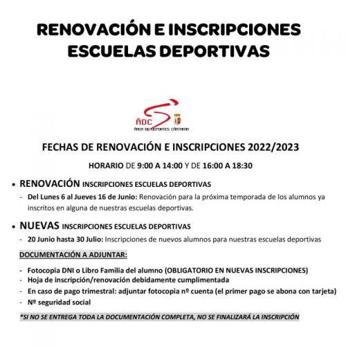 foto de Abierto el plazo de las escuelas deportivas municipales