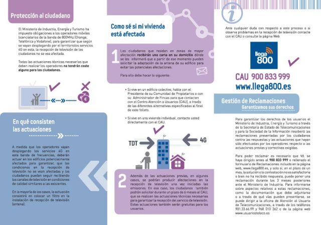 foto de Habilitan un servicio para solventar las incidencias en la emisión de TDT debido a la implantación de la tecnología 4G