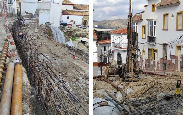 foto de Avanzan a buen ritmo los trabajos de instalación de un muro pantalla entre las calles Toril y Callejuela