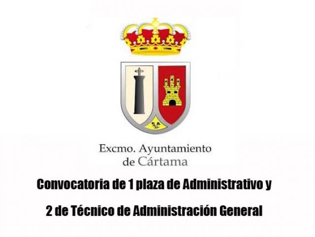 foto de Convocatoria de una plaza de Administrativo y dos de Técnico de Administración General