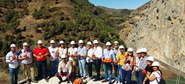 foto de El tomate huevo toro de turismo al Caminito del Rey