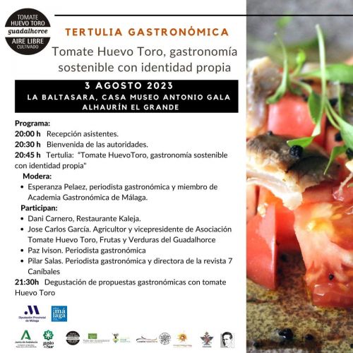 foto de Tertulia Gastronómica Tomate Huevo de Toro 2023